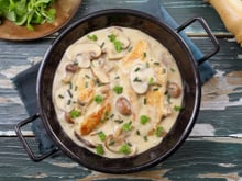Escalopes de poulet à la crème au Companion