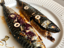 Sardines grillées à la moutarde Amora