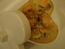 Petites cocottes de saumon au lait de coco et paprika