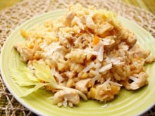 Risotto au poulet rapide