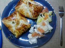 Feuilleté poires-roquefort