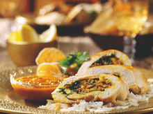 Chausson de poulet sauce tandoori