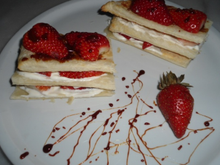 Mille-feuilles aux fraises rapide