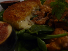 Croccante de Saint Marcellin et salade d'automne