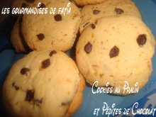 Cookies au pralin et pépites de chocolat