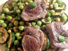 Mijotée d'agneau aux pois chiches et aux courgettes