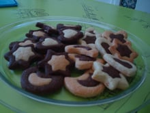 Biscuits bicolores