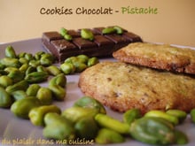 Cookies chocolat-pistache rapides