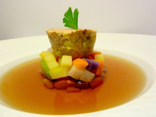 Foie gras façon pot au feu