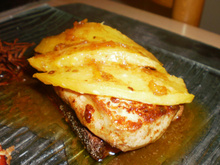 Foie gras poêlé à la mangue