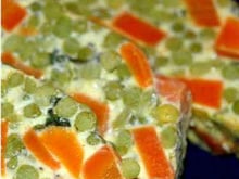 Terrine de carottes et petits pois