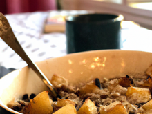 Crumble de poires/pommes/coco