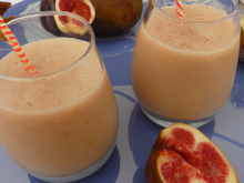 Poire et figue en smoothie