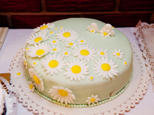 Gâteau "américain" aux 3 chocolats et pâte à sucre