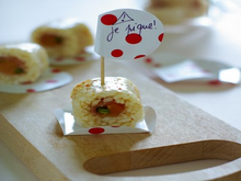 Sushi fumé pistache & abricots secs