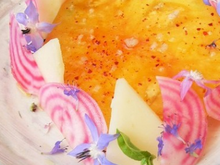 Salade de tomate ananas au fromage Pur Brebis Pyrénées