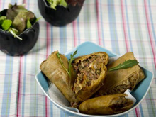 Bricks d'agneau haché aux herbes épicées au Ketchup