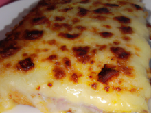 croque monsieur en gratin