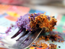 Hachis parmentier de l'espace violet et au piment d'espelette