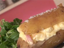 Pommes de terre farcies façon carbonara