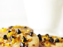 Sablés au chocolat au fructose et oranges confites