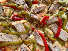 Pizza poivrons et thon