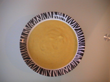 Velouté de courgettes au colombo