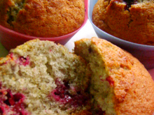 Muffins au fruits rouges