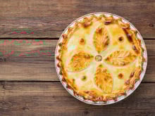 Tourte de tête de veau à la poire et à la fourme d'Ambert