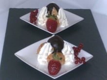 Profiteroles crème chocolat