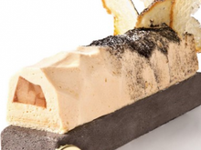 Bûche de Noël à l'Affligem par Alexandre Gauthier Caramel, Poire et Bière Affigem de Noël