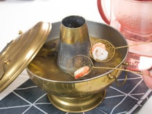 Soupe chinoise de crevettes et calamars à l'eau de citronnelle