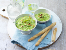 Guacamole de petits pois au St Môret® et citron