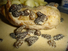 Cuisses de poulet aux morilles