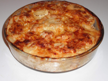 Gratin dauphinois au poulet et à l'estragon