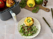 Poivrons farcis sans viande au Air Fryer