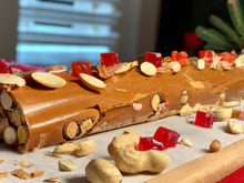 Bûche de Noël aux cacahuètes
