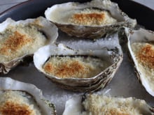 Huîtres gratinées au four