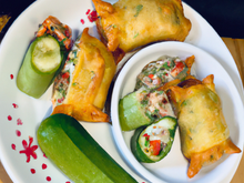 Samoussas de courgettes et surimi