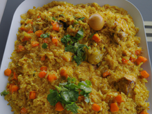 Riz créole au curry: spécialité de l'île Maurice