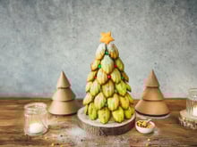 Sapin de Noël madeleines pistaches