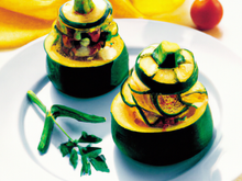 Courgettes farcies aux légumes