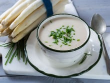 Velouté d'asperges blanches à l'orange