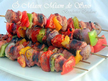 Brochettes catalanes marinées au thym