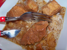 Sauté de porc à la bière et au pain d'épices
