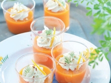 Gaspacho carottes oranges