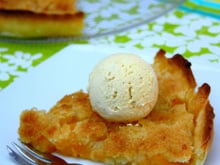 Tarte crumble aux pêches