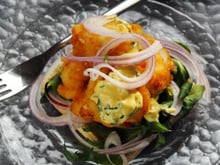 Fish burger à la mayonnaise et à l'estragon