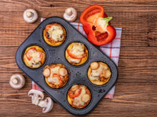 On ne fait qu'une bouchée des cupcakes pizzas