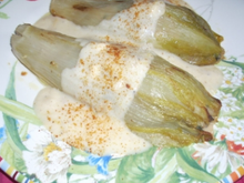 Endives farcies et sauce au citron